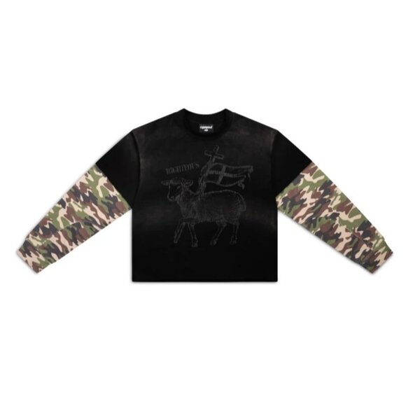 Righteous Lamb of Victory Layered Thermal L/S Shirt in Black - Picture 2 of 4